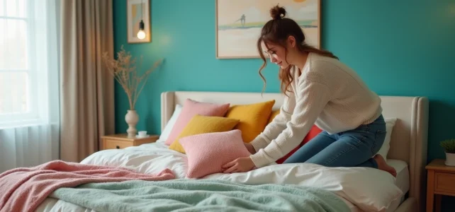 Astuces et idées déco pour bien disposer deux couleurs dans une chambre